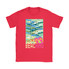 teelaunch T-shirt Womens T-Shirt / Red / S "BEACHING" PREMIUM T-SHIRT