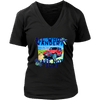 Image of teelaunch T-shirt District Womens V-Neck / Black / S All Who Wander Are Not Lost - Womens T-Shirt