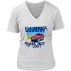 Image of teelaunch T-shirt District Womens V-Neck / White / S All Who Wander Are Not Lost - Womens T-Shirt
