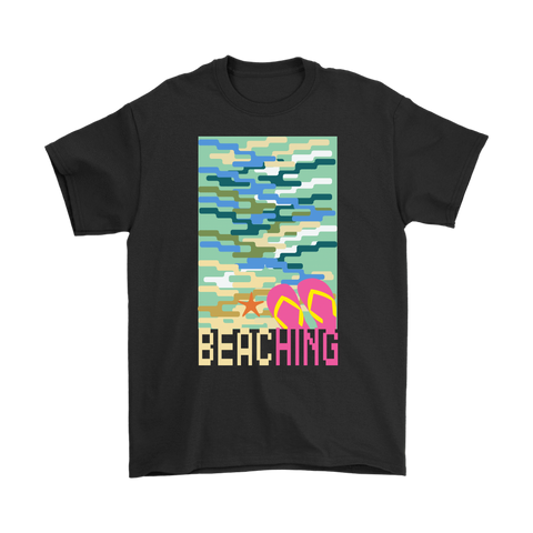 teelaunch T-shirt Long Sleeve Tee / Black / S "BEACHING" PREMIUM T-SHIRT