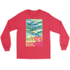 Image of teelaunch T-shirt Long Sleeve Tee / Red / S "BEACHING" PREMIUM T-SHIRT