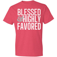 Blessed & Highly Favored Men's Lightweight T-Shirt 4.5 oz
