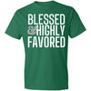 Image of CustomCat T-Shirts Kelly Green / S Blessed & Highly Favored Men's Lightweight T-Shirt 4.5 oz