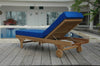 Image of Anderson Teak Chaise / Sun Lounger Capri Sun Lounger Adjusted Back & Side Tray