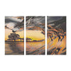 Image of teelaunch Canvas Wall Art Set 3 Catch The Wave - Canvas Print Wall Art Set