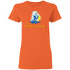 Image of CustomCat T-Shirts Orange / S Coastal Distancing Ladies' 5.3 oz. T-Shirt