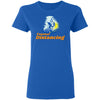 Image of CustomCat T-Shirts Royal / S Coastal Distancing Ladies' 5.3 oz. T-Shirt