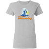 Image of CustomCat T-Shirts Sport Grey / S Coastal Distancing Ladies' 5.3 oz. T-Shirt