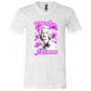 Image of CustomCat T-Shirts White / X-Small Marilyn Monroe Unisex Jersey  V-Neck T-Shirt