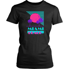 Miami Beach Retro-Style Souvenir Women's T-Shirt