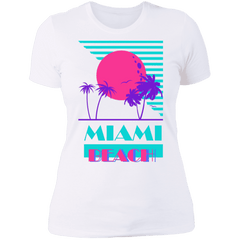 Ladies' Miami Retro-Style V-Neck T-Shirt
