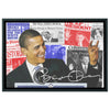 Image of teelaunch Wall Art White / 24x16 President Obama Back the Pack Framed Canvas Wall Art