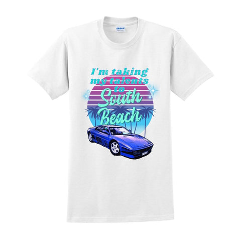 Awkward Styles S / White Taking my talents to South Beach Unisex Ultra Cotton T-Shirt