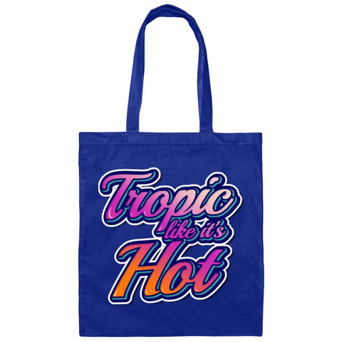 CustomCat Bags Tropic Like it's Hot Canvas Tote Bag