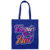 Image of CustomCat Bags Tropic Like it's Hot Canvas Tote Bag