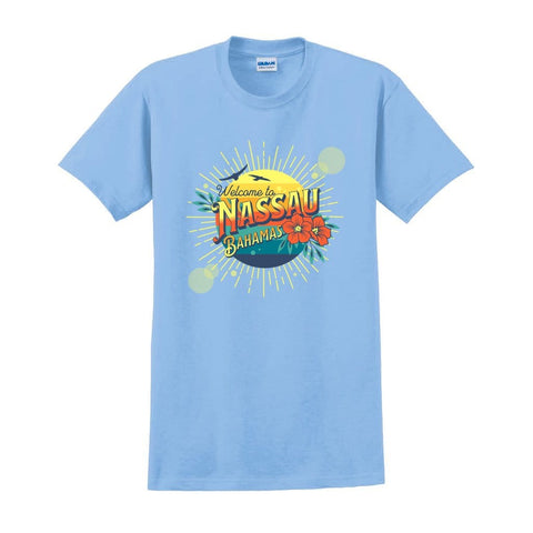 Awkward Styles S / Light Blue Welcome to Nassau Unisex Ultra Cotton T-Shirt