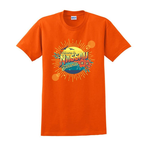 Awkward Styles S / Orange Welcome to Nassau Unisex Ultra Cotton T-Shirt