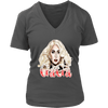 Image of teelaunch T-shirt District Womens V-Neck / Charcoal / S Womens V-Neck T-Shirt - GaGa